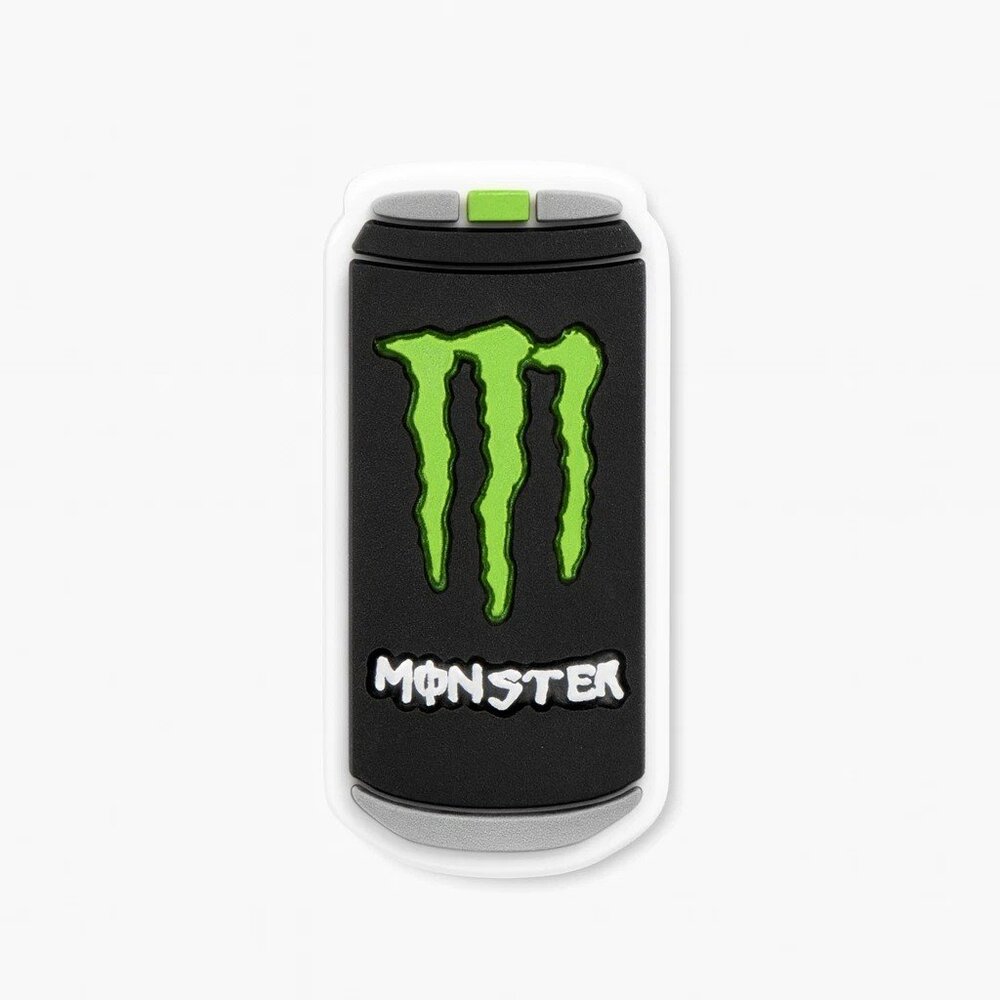 Monster Energy Drink Can Shoe Charm | Fits Crocs | Black & Green Jibbitz Style
